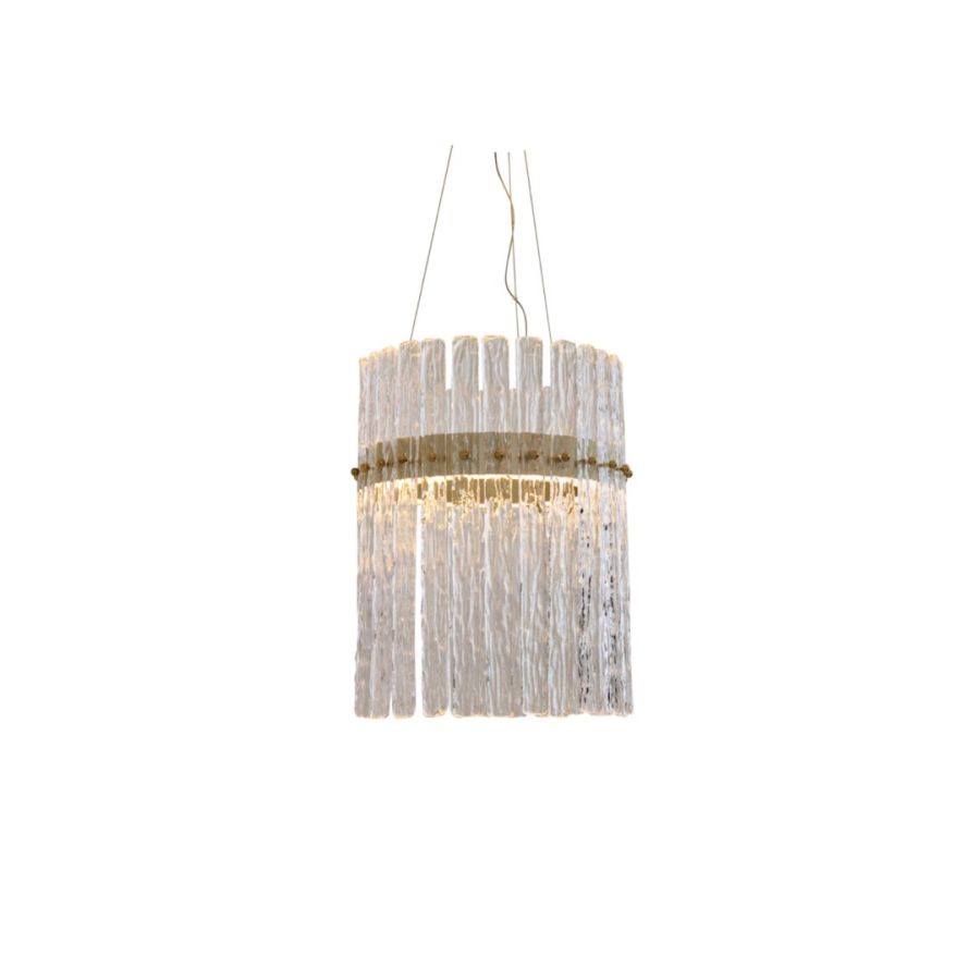 PENDENTE FREDDO TRANSPARENTE DOURADO 70W 3000K FRE1PD01TR20 BELLA